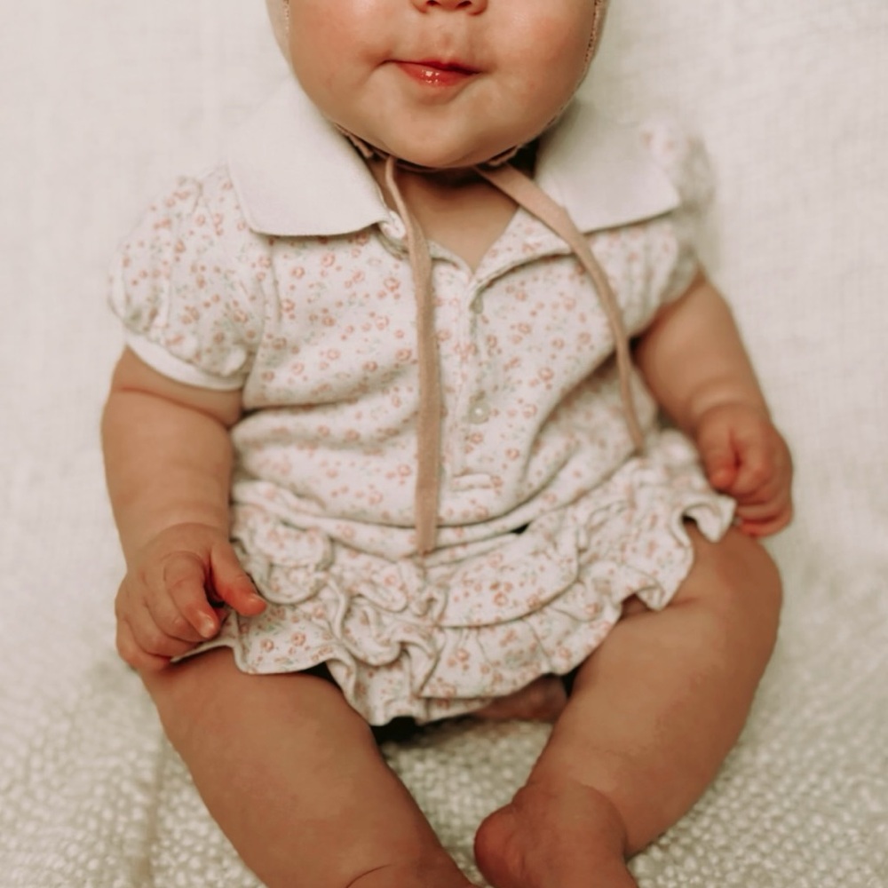 Ralph Lauren Pink Floral Kids Polo Dress Pink Ditsy Floral